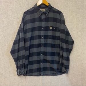 Realtree Outdoors Plaid Flannel Button Shirt Men's Long Sleeve XL Buffalo Plaid